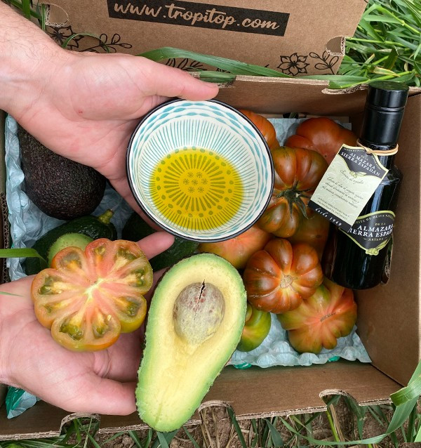 Pack Mediterrâneo com Abacates, Tomates e Azeite de Oliva