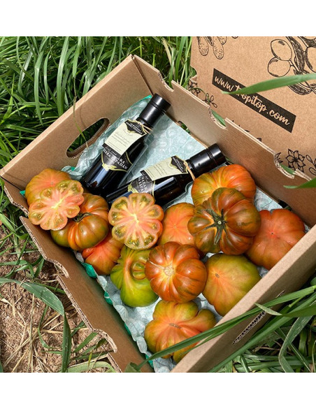 Acheter pack de tomates raf et huile d'olive